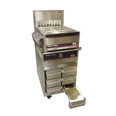 Carter-Hoffmann FFSTKPKG CNH18XD Crisp 'N Hold Station Stacked on Top of VCNH2W3S Vertical Crisp 'N Hold