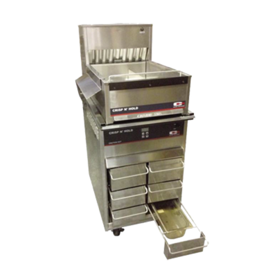 Carter-Hoffmann FFSTKPKG CNH18XD Crisp 'N Hold Station Stacked on Top of VCNH2W3S Vertical Crisp 'N Hold