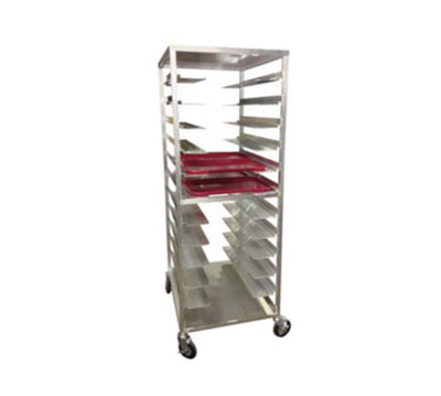 Carter-Hoffmann AL24 14&quot; x 18&quot; Aluminum Room Service Cart for Patient Trays