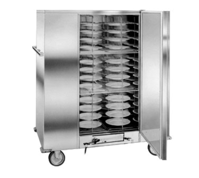 Carter-Hoffmann BB120E 144 Covered Plates Stainless Steel Mobile Single Door Economy Carter Banquet Cabinet - 120 Volts