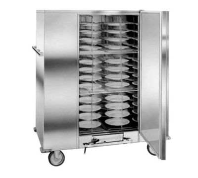 Carter-Hoffmann BB120E 144 Covered Plates Stainless Steel Mobile Single Door Economy Carter Banquet Cabinet - 120 Volts