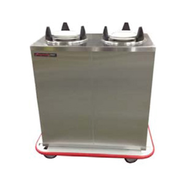 Carter-Hoffmann EPDHT2S9 All Stainless Steel 2 Compartments Enclosed Heated Plate Dispenser for 9" Plates - 120 Volts