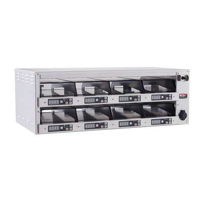 Carter-Hoffmann M243S-2T 8 Pans Stainless Steel Programmable Controls Modular Holding Cabinet - 120 Volts