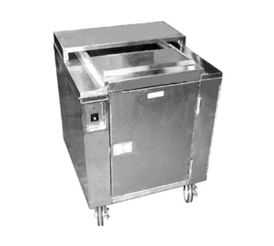 Carter-Hoffmann CD27 27" W x 27" D x 32.5" H Stainless Steel Heated Dish Storage Cart