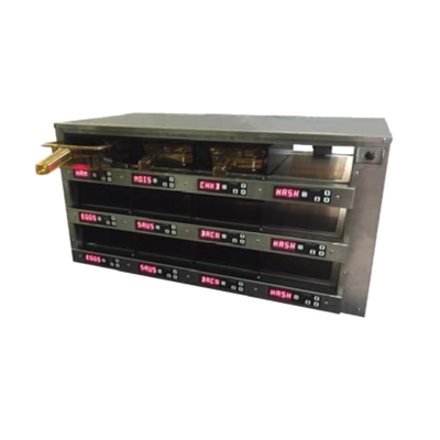 Carter-Hoffmann M343P-2T 12 Pans Stainless Steel Programmable Controls Modular Holding Cabinet - 120 Volts
