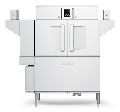 Hobart CL54-DWR+BUILDUP Low Temp Conveyor Dishwasher With Booster Heater