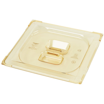 Vollrath 34600 High-Temp Amber Plastic Super Pan 1/6 GN Slotted Cover