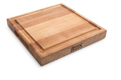 John Boos CB1052-1M1212175 12"W x 12"D x 1-3/4" Boos Block Cream Finish with Beeswax Cutting Board