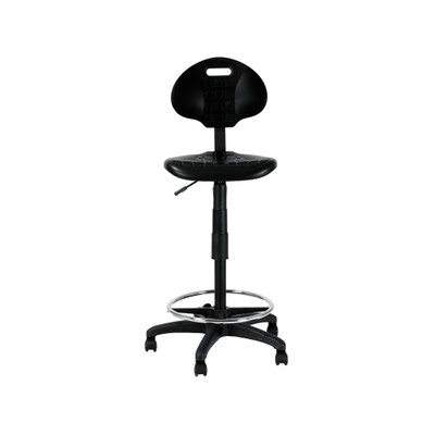 National Public Seating 6722HB 22" to 32" Adjustable Height Polyurethane Seat and Back Adjustable Height Kangaroo Task Chair