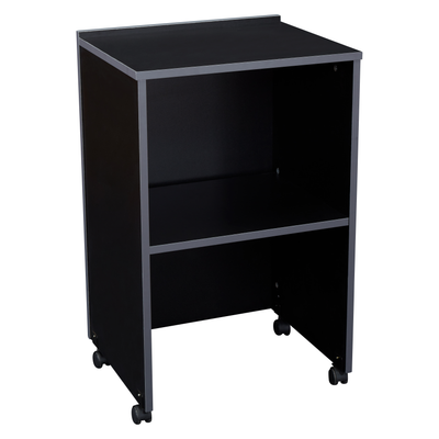 National Public Seating 112-BK 33.75" Scratch Resistant Laminate Oklahoma Sound AV Cart or Lectern Base
