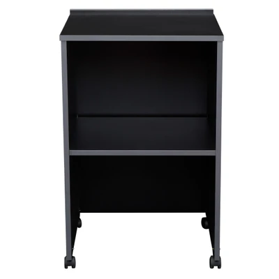 National Public Seating 112-BK 33.75" Scratch Resistant Laminate Oklahoma Sound AV Cart or Lectern Base