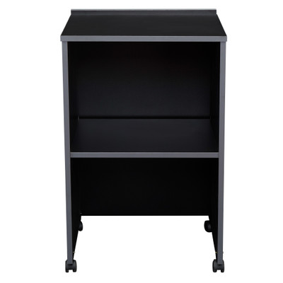 National Public Seating 112-BK 33.75" Scratch Resistant Laminate Oklahoma Sound AV Cart or Lectern Base