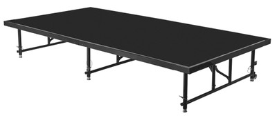 National Public Seating TFXS48962432 48" W x 96" D x 32" H Rectangular Transfix Stage Platform