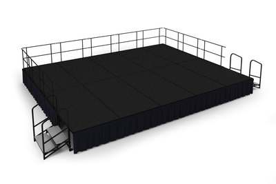 National Public Seating SG482410 192" W x 240" D x 24" H Rectangular Stage Group