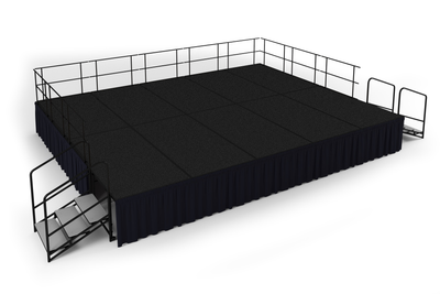 National Public Seating SG483210 192&quot; W x 240&quot; D Rectangular Stage Group