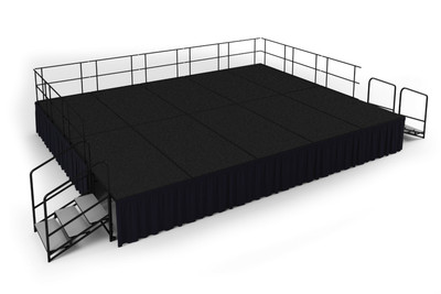 National Public Seating SG483210 192" W x 240" D Rectangular Stage Group