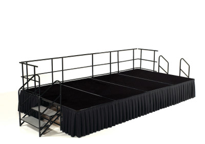 National Public Seating SG362404 96" W x 144" D Rectangular Stage Group