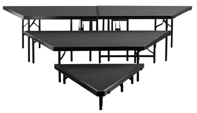 National Public Seating SPST363L 83.75&quot; W x 108&quot; D Stage Pie
