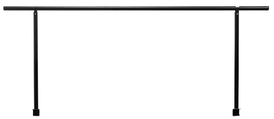 National Public Seating SGR4L 14-Gauge Black Powder Coated Steel Side Guard Rails for 4-Level Risers