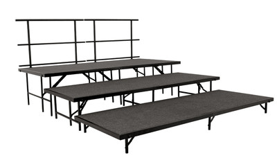 National Public Seating SST483L 96" W x 144" D Rectangular Straight Stage Set