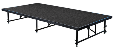 National Public Seating TFXS48961624 48&quot; W x 96&quot; D x 24&quot; H Rectangular Transfix Stage Platform
