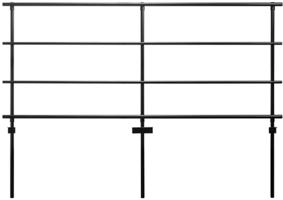 National Public Seating GRR24S Back Guardrail for 18" x 24" Straight Risers