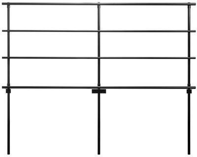 National Public Seating GRR32S Back Guardrail for 18" x 32" Straight Risers