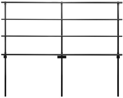 National Public Seating GRR32S Back Guardrail for 18" x 32" Straight Risers