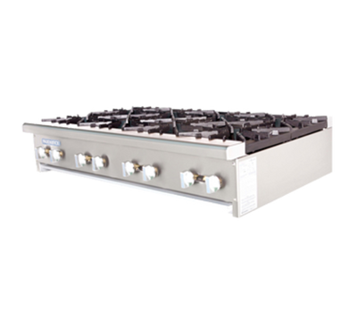Turbo Air TAHP-48-8-NG 48" Natural Gas Countertop Radiance Hotplate - 256,000 BTU