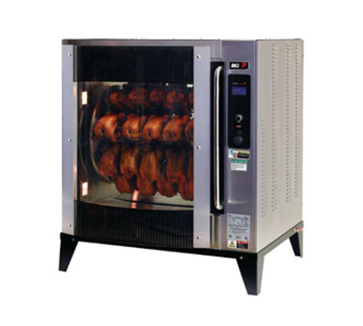BKI VGG-8-C Stainless Steel Electric Single Deck Rotisserie Oven - 208 Volts 3-Ph