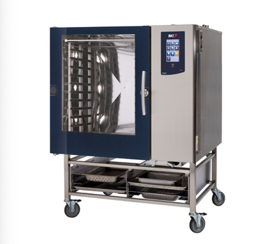 BKI CLBKI-102G-LP 16 Hotel Pan Full Size Stainless Steel Boilerless Liquid Propane 102 Series Combi Oven - 115 Volts 1 Phase