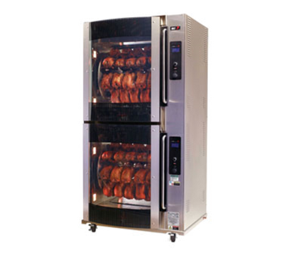 BKI VGG-16-F Stainless Steel Electric Double Deck Rotisserie Oven - 208 Volts 3-Ph