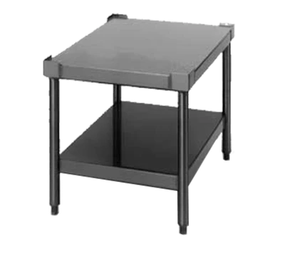 Jade ST-24 24" W 14 Ga. Stainless Steel Open Base with Bottom Shelf Equipment Stand