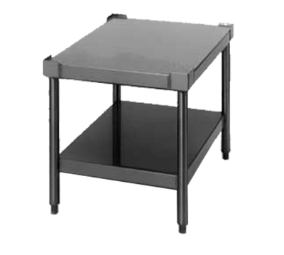 Jade ST-24 24" W 14 Ga. Stainless Steel Open Base with Bottom Shelf Equipment Stand