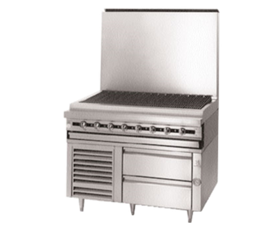 Jade JFLH-04S-T-72 72" W 4 Drawers Self-Contained Titan Fire and Ice Freezer Base -115 Volts