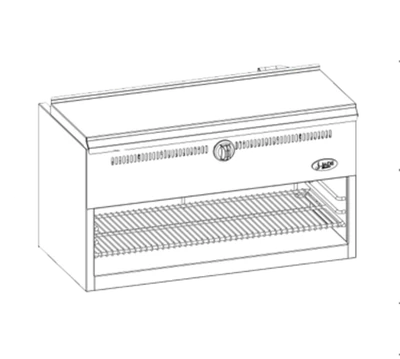 Jade JBR-CM36-WM-LP 36" W Liquid Propane Bistro Wall-Mount Cheesemelter - 30,000 BTU