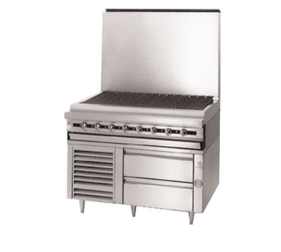 Jade JRLH-04S-T-72 25" H Stainless Steel Titan Fire an Ice Refrigerated Base
