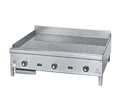Jade JGM-2442-F-NG 42" W Stainless Steel Floor Model Natural Gas Supreme Griddle - 84,000 BTU