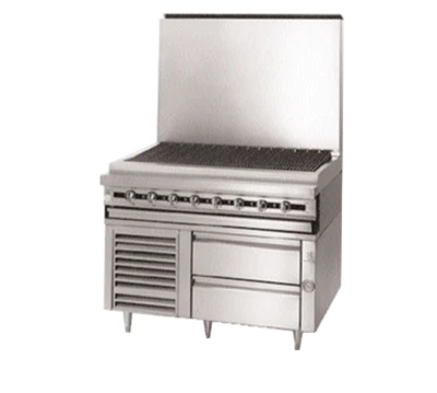 Jade JRLH-02R-T-36 36" W Stainless Steel 2 Drawers Titan Fire & Ice Refrigerated Base