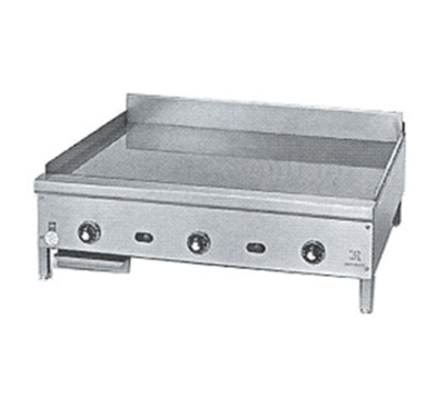 Jade JGT-2460-NG 60" W Stainless Steel Countertop Natural Gas Thermostatic Controls Supreme Griddle - 150,000 BTU