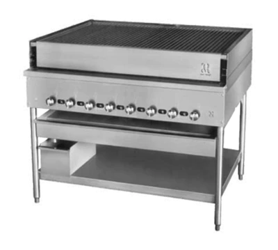Jade JCBH-36-NG 36" W Natural Gas Floor Model Titan High Production Chicken Broiler - 150,000 BTU