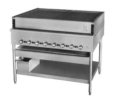 Jade JCBH-36-NG 36" W Natural Gas Floor Model Titan High Production Chicken Broiler - 150,000 BTU