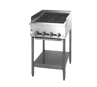 Jade JB-60-F-LP 60" W Liquid Propane Floor Model Supreme Charbroiler -150,000 BTU