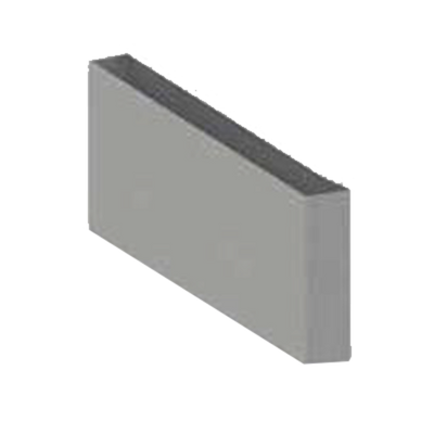 Jade SR-48-BIST 48&quot; W Stainless Steel Bistro Short Back Riser