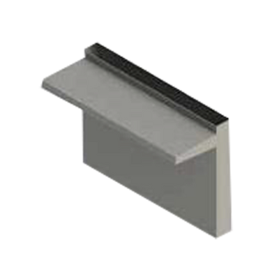 Jade S-48-BIST Stainless Steel Bistro 48&quot; Single Deck High Shelf