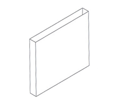 Jade DR-54 54&quot; W Stainless Steel Titan Flue Riser