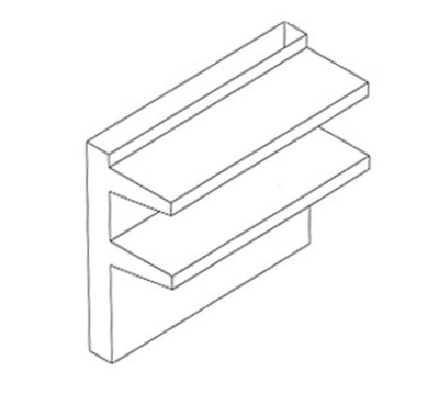 Jade DS-24 24" Stainless Steel Titan Double-Deck High Shelf
