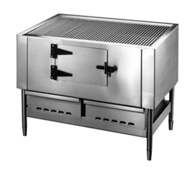 Jade JLB-60 60" W Stainless Steel Wood-Burning Titan Log Broiler