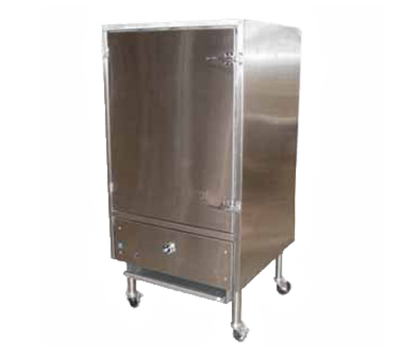 Jade JCBBQ-24-NG Stainless Steel Front and Sides Smoker Natural Gas Titan Chinese Bar-B-Que Oven - 50,000 BTU