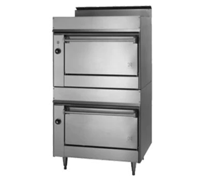 Jade JBR-224-LP Stainless Steel Liquid Propane Double Standard Bistro Bake and Roast Oven - 60,000 BTU